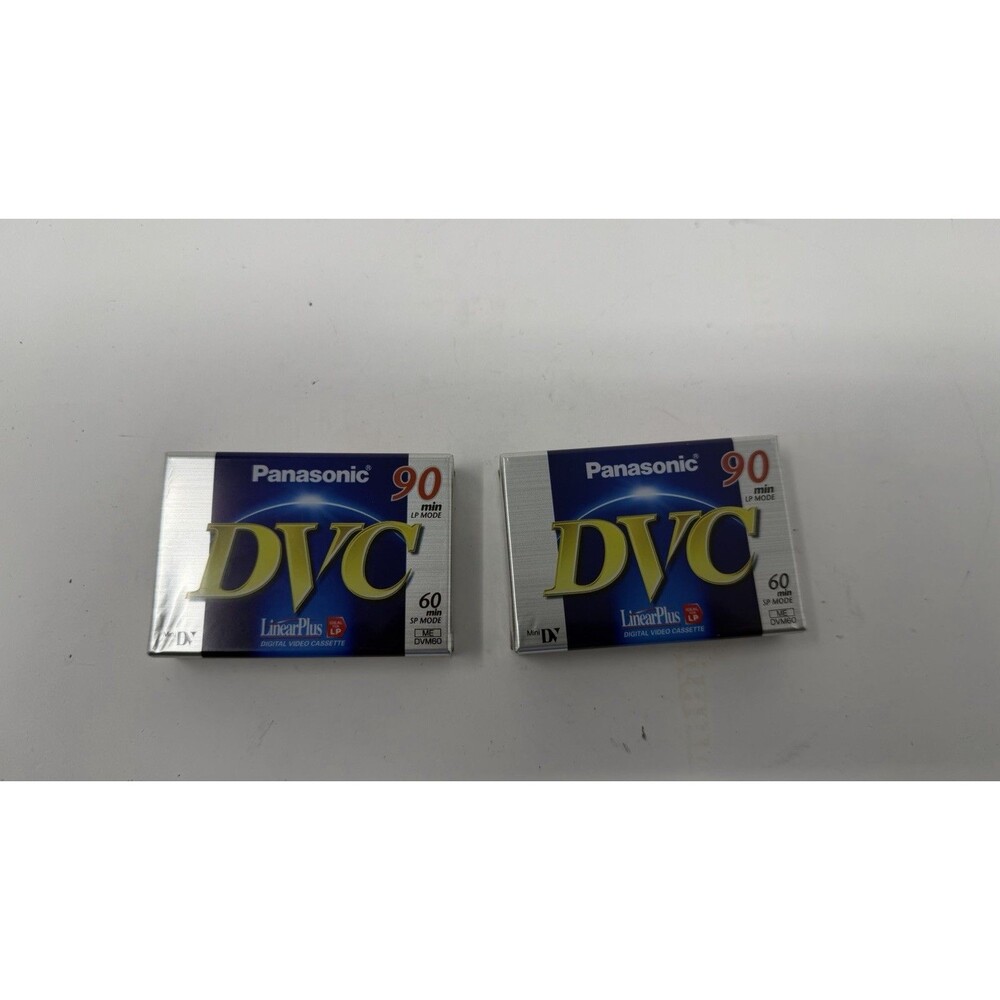2 pack Panasonic DVC Linear Plus Digital Video Cassettes 90LP/60SP - BRAND NEW